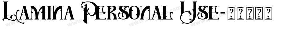 Lamina Personal Use字体转换